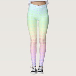 Leggings Quirky Boho Kawaii Cute Funky Pastel de arcoiris