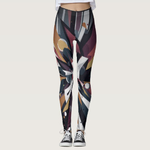 Leggings Rachas de Color en un Par de Modernas Personalizad