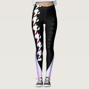 Leggings Radiación de galera de lente griega arco iris depo
