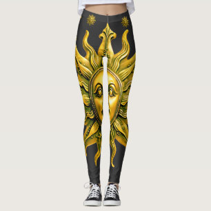 Leggings "Radiancia dorada celestial" El Sol