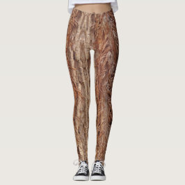 Leggings raíces de hiedra venenosa en tronco de árbol