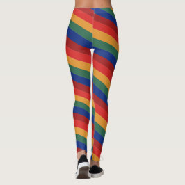 Leggings Rainbow Color Stripes Regenbogen Regenbogenfarben