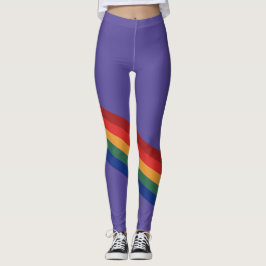 Leggings Rainbow Color Stripes Regenbogen Regenbogenfarben