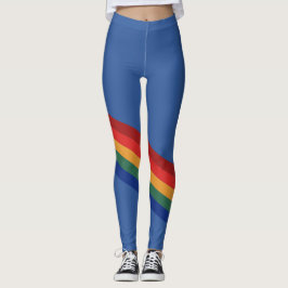 Leggings Rainbow Color Stripes Regenbogen Regenbogenfarben