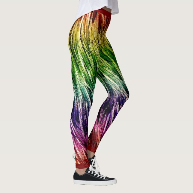 Leggings Rainbow Emu Feathered (Derecha)