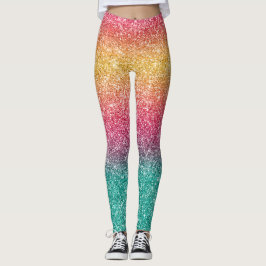 Leggings Rainbow Glitter