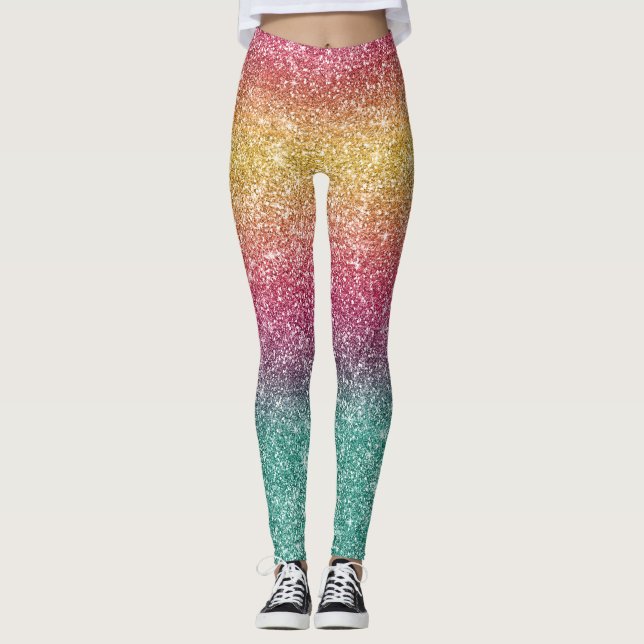 Leggings Rainbow Glitter  (Anverso)