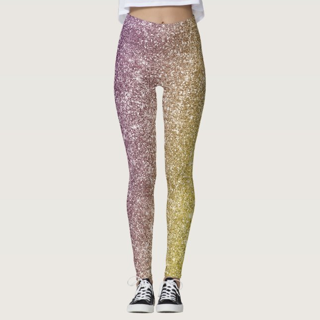 Leggings Rainbow Glitter  (Anverso)