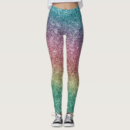 Leggings Rainbow Glitter