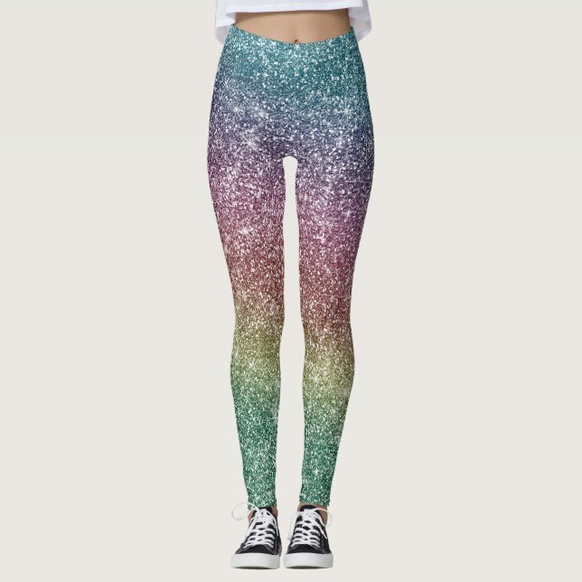 Leggings Rainbow Glitter  (Anverso)