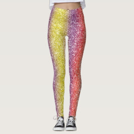Leggings Rainbow Glitter