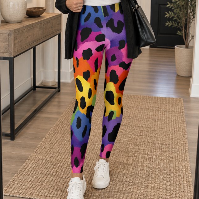 Leggings Rainbow Leopard Print (Subido por el creador)