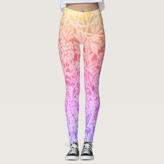 Leggings Rainbow William Morris Pattern Boho floral