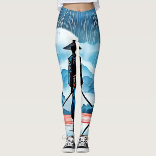 Leggings Rainy Samurai: Vigilia silenciosa