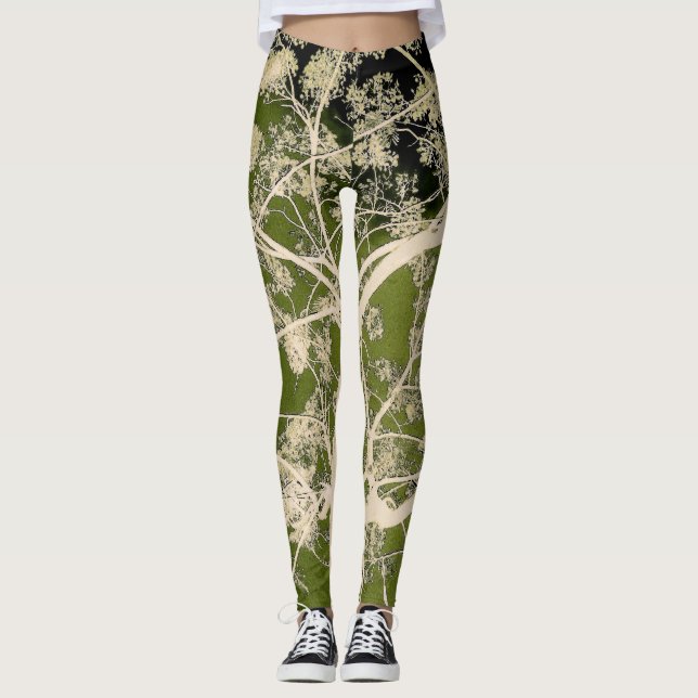 Leggings Ramas de flores (Anverso)