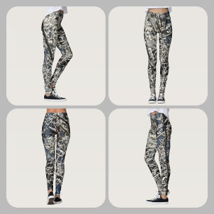 Leggings Ramas heladas Árbol de invierno Fotografía de la n