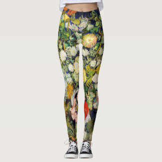 Leggings Ramo de flores en un jarrón de Vincent Van Gogh