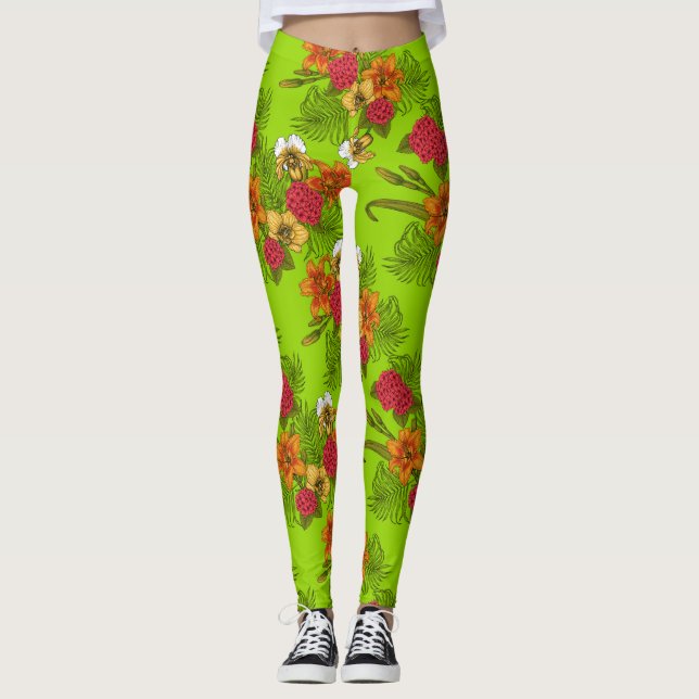 Leggings Ramo tropical (Anverso)