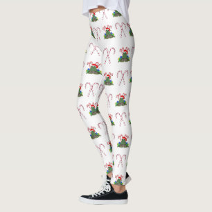 Leggings Rana navidad con bastones de caramelo