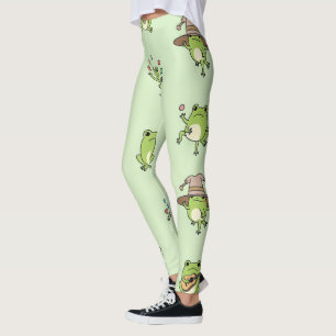 Leggings Ranas Divertidas en Acción