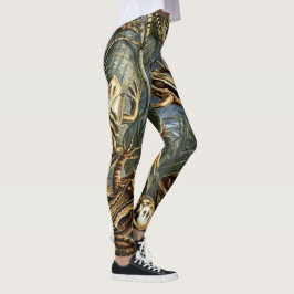 Leggings Ranas vintage y toads Batrachia de Ernst Haeckel