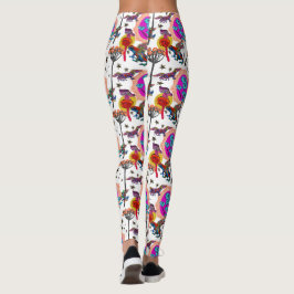 Leggings Ranas voladoras coloridas