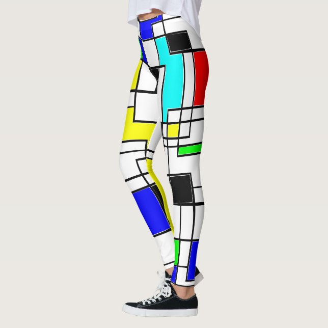 Leggings Random Squares Homage A Mondrian (Izquierda)