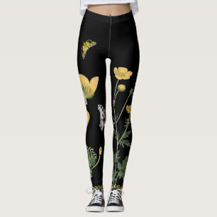Leggings Ranúnculo en las polainas negras