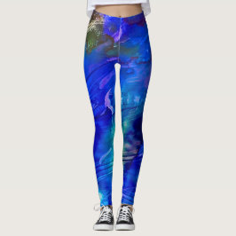 Leggings Rapsodia en las piernas azules