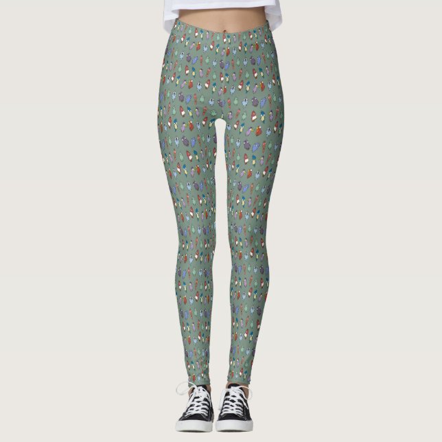 Leggings Raro Personalizado Aves Traseras (Anverso)