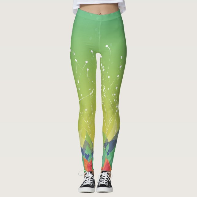 Leggings Rastreo de flores (Anverso)