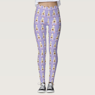 Leggings Rata siamesa con pastel de cumpleaños patentado