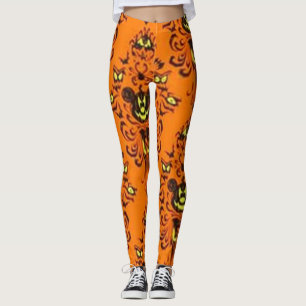 Leggings Ratón espeluznante de calabaza