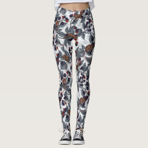 Leggings Ratones y moras blancas