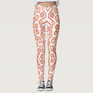 Leggings "Ratti_Creative_Arts" blanco rojo especial de navi