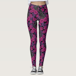 Leggings Ravas y rosas rosas rosas