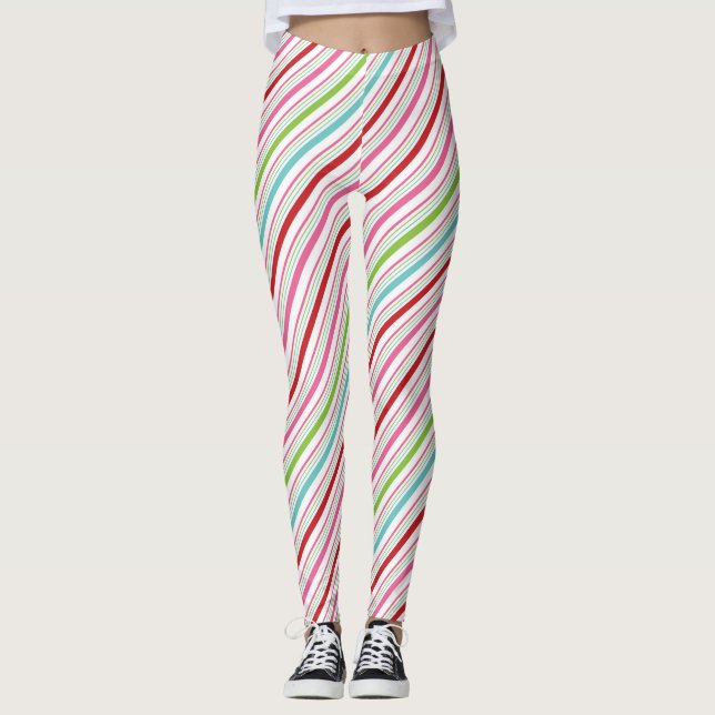 Leggings Raya del caramelo feliz y brillante (Anverso)