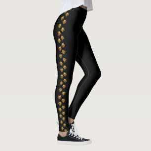Leggings Raya del lado de la impresión de la pata