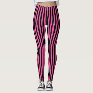 Leggings Raya vertical negra rosada Halloween