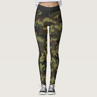 Leggings Rayado intentada y verdadero del camuflaje clásico