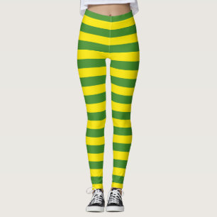 Leggings Rayas amarillas y verdes