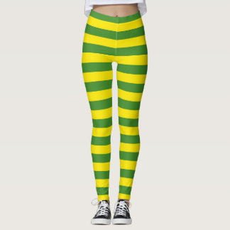 Leggings Rayas amarillas y verdes