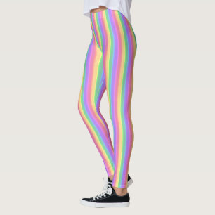 Leggings Rayas arcoiris pastorales