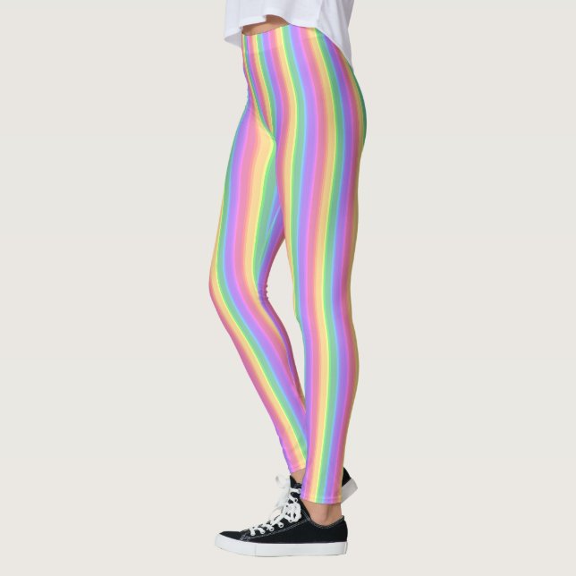 Leggings Rayas arcoiris pastorales (Izquierda)