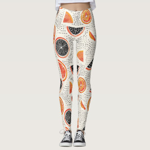 Leggings Rayas audaces de rodajas de cítrico (1)