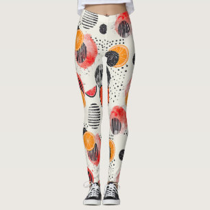 Leggings Rayas audaces de rodajas de cítrico (3)
