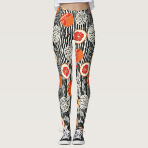 Leggings Rayas audaces de rodajas de cítrico (6)