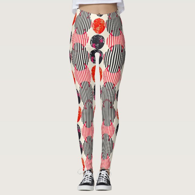 Leggings Rayas audaces de rodajas de cítrico (9) (Anverso)