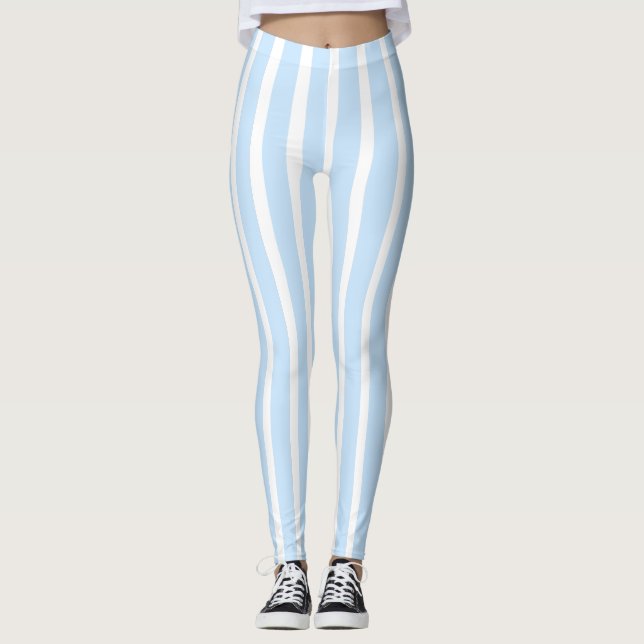 Leggings Rayas Azules Claras Finas (Anverso)