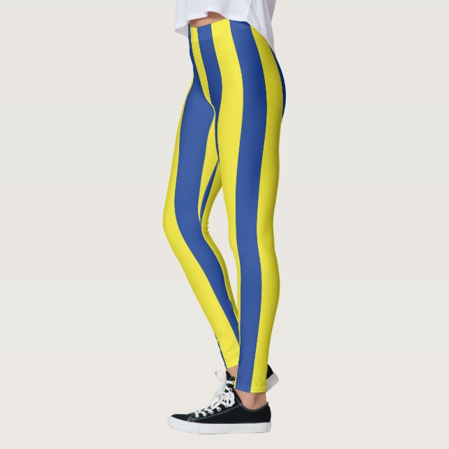Leggings Rayas Azules y Amarillas  (Izquierda)